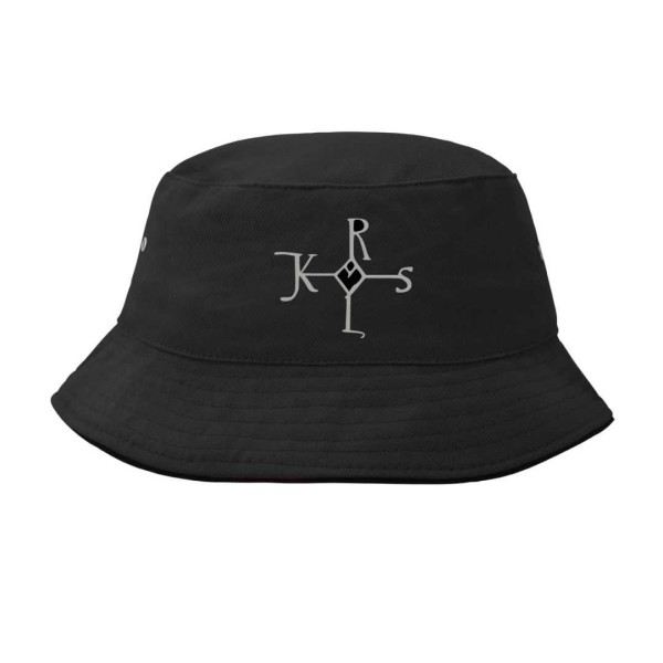 Fischerhut CAROLUS - schwarz - Stick SILBER