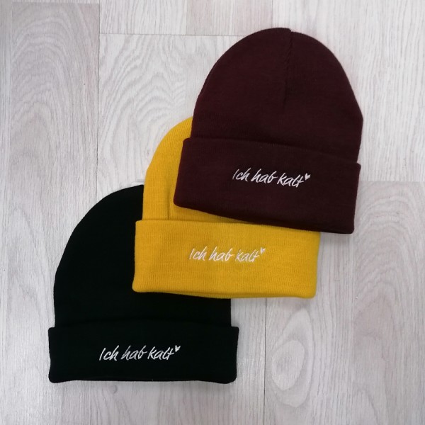 Ich hab kalt Beanie unterschiedliche Farben