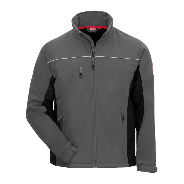 Softshelljacke Motion Tex light, grau/schwarz