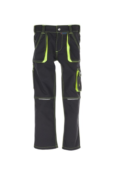 Kinder Bundhose anthrazit/gelb