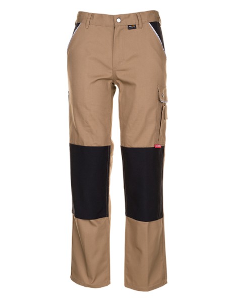 Bundhose 320 khaki/schwarz Canvas