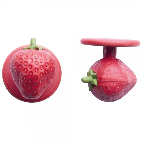 Kugelknöpfe Motivknöpfe Erdbeere Premium