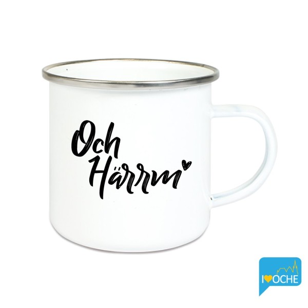 "Och härrm!" - Emailletasse