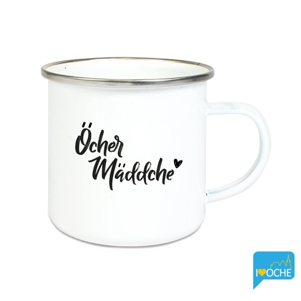 "Öcher Mäddche" - Emailletasse