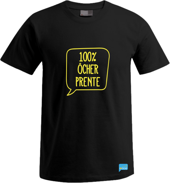 "100% ÖCHER PRENTE" - Auslaufmodell schwarzes Herren T-Shirt