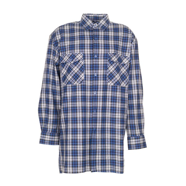 Flanellhemd 2001 blau kariert