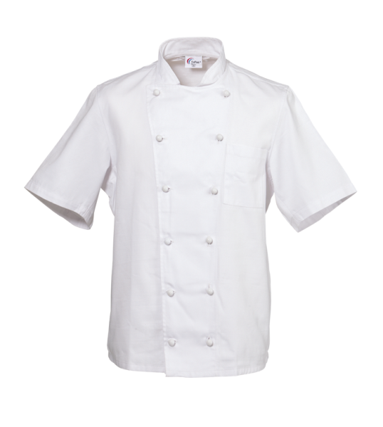 Kochjacke kurzarm 100% BW
