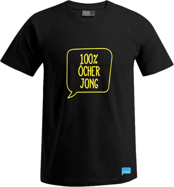 "100% ÖCHER JONG" - Auslaufmodell schwarzes Herren T-Shirt