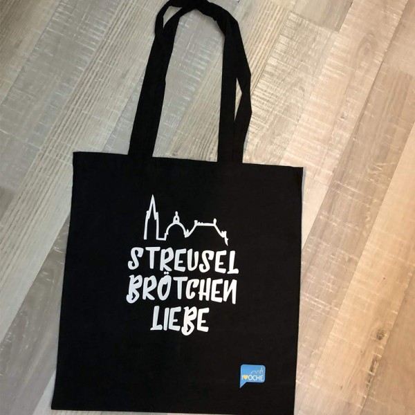 "STREUSELBRÖTCHENLIEBE" - Baumwolltasche