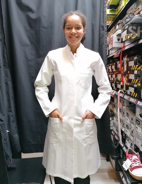 Damenkittel 100% Baumwolle weiß