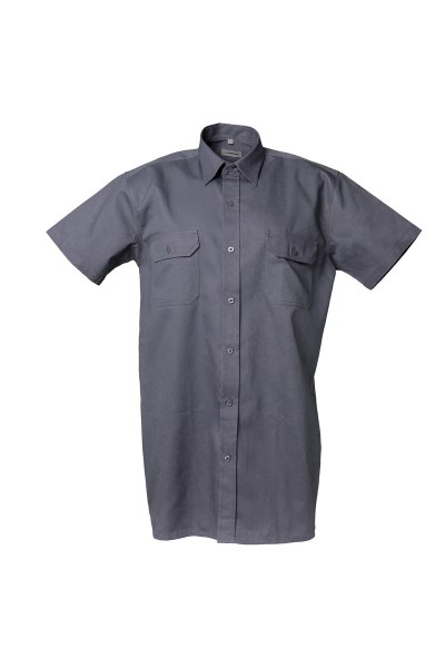 Köperhemd 0405 1/4 Arm Farbe grau