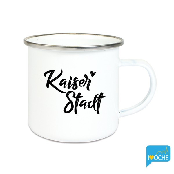 "Kaiserstadtliebe" - Emailletasse