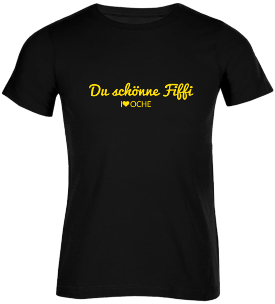 "DU SCHÖNNE FIFFI" cuvred - schwarzes Herren T-Shirt