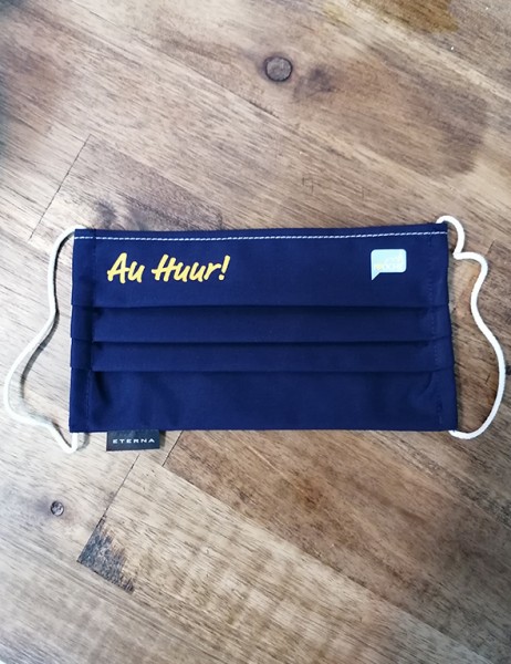 Au Huur Behelfsmaske in marine Eterna 100% Baumwolle