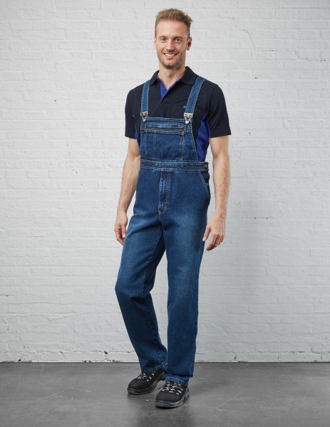 Jeans Latzhose stone washed