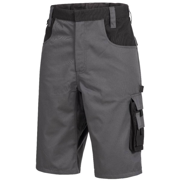 MOTION TEX PLUS Arbeitsshorts FB. grau/schwarz
