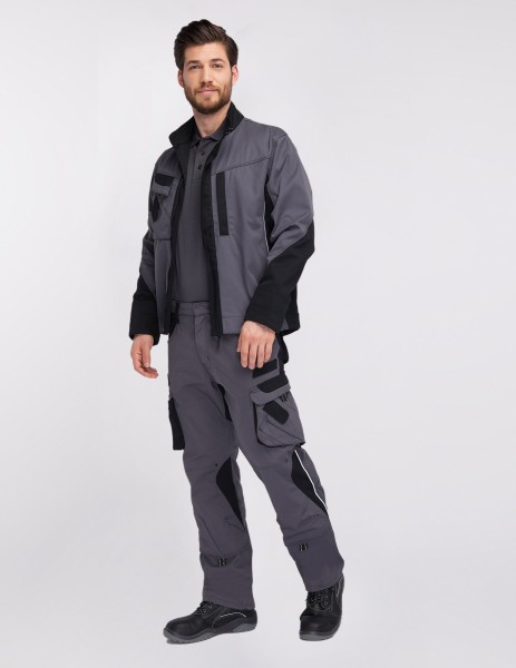 Bundhose, Arbeitshose Tools grau/schwarz